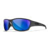 Wiley X Lunettes Polarisantes Climb Captivate Blue Mirror/Matte Grey Frame
