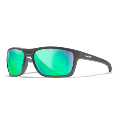 Wiley X Polarized Goggles Kingpin Captivate Green Mirror/Matte Graphite Frame