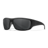 Wiley X Lunettes Polarisantes Omega Captivate Grey/Black Ops Matte Black Frame