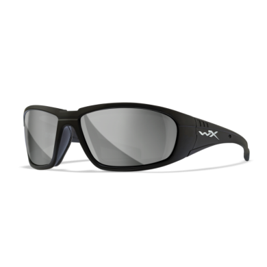 Wiley X Boss Polarized Goggles Silver Flash/Matt Black Frame