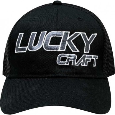 Lucky Craft Round Visor 3 - Black and Grey/White 3DColor:Black and Grey/White 3D
