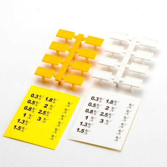 Daiichiseiko Weight FlagsColor:White and Yellow