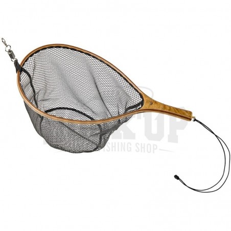 Illex stream master l red de aterrizaje de madera