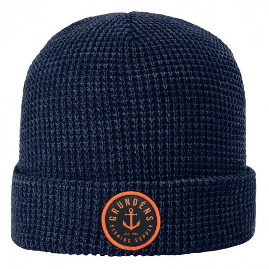 Grundens Anchor Waffle BeanieCouleurs:NAVY