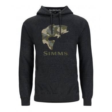 Hoodie Simms Wood Trout Fill forest xxl