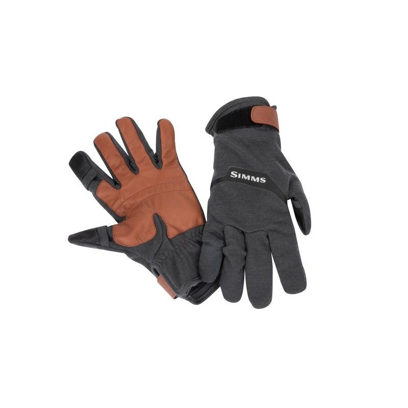 Simms Lightweight Wool Flex Glove CarbonTaille:XL