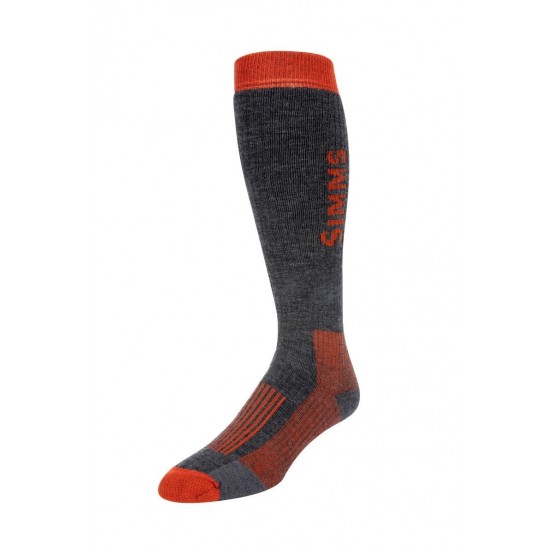 Simms Merino Midweight OTC Sock CarbonTalla:XL