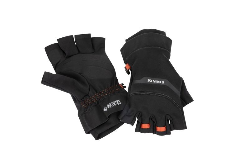 Simms GORE-TEX Infinium Half Finger Glove Black - Imagen 4 de 7