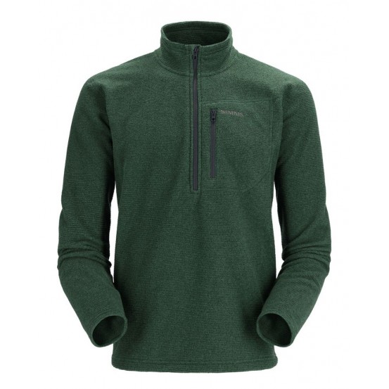 Simms Rivershed Quarter Zip Forest