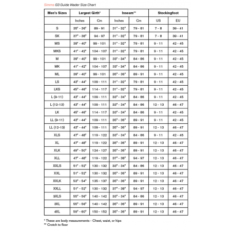 Medias Simms G3 Guide
