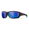 Wiley X Lunettes Polarisantes Gravity Captivate Blue Mirror/Black Crystal Frame