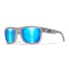 Wiley X Lunettes Polarisantes Ovation Captivate Blue Mirror/Matte Slate Frame