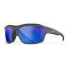Wiley X Lunettes Polarisantes Ozone Captivate Blue Mirror/Matte Grey Frame