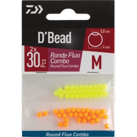 Daiwa Combo Perles Rondes Round Fluo