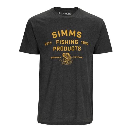 Simms Stacked Logo Bass T-Shirt