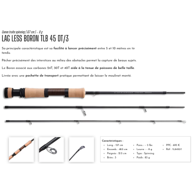 TLB45DT - 137cm - 0-8g - 3 Sections