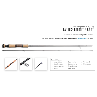 TLB53DT - 160cm - 0-10g - 2 Sections