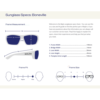 Gafas de sol Bajio Montura Boneville Negro Mate - Lente de Cristal