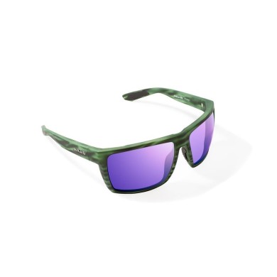 Bajio Sunglasses Stiltsville Green Stripe Matte Frame - Polycarbonate Lens