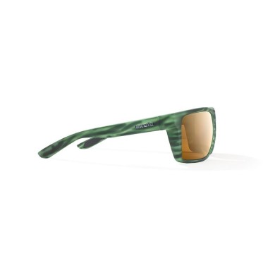 Bajio Sunglasses Stiltsville Green Stripe Matte Frame - Glass Lens