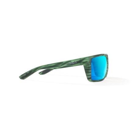 Bajio Sunglasses Stiltsville Green Stripe Matte Frame - Polycarbonate Lens