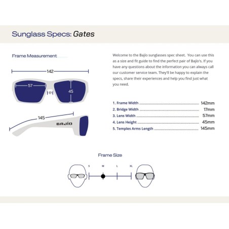 Gafas de sol Bajio Gates Montura Negro Mate - Lente Policarbonato
