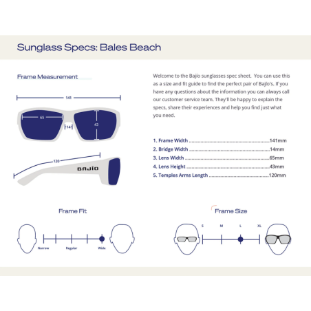 Gafas de sol Bajio Bales Beach Bifocales Montura Negro Mate - Lente Policarbonato