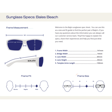 Bajio Sunglasses Bales Beach Basalt Matte Frame - Polycarbonate Lens
