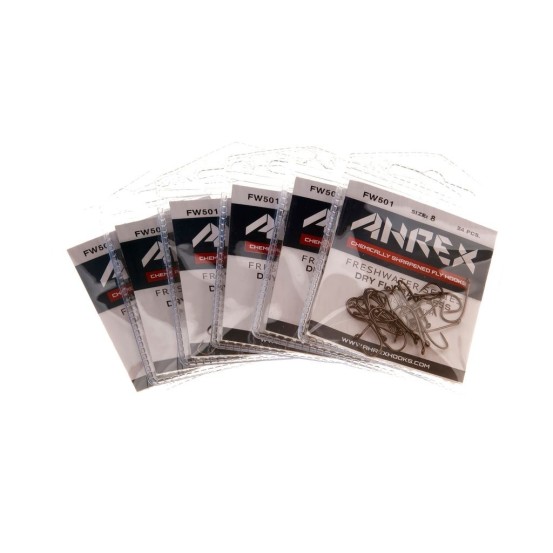 Ahrex FW501 Dry Fly Traditional Barbless - 24pcs/pk