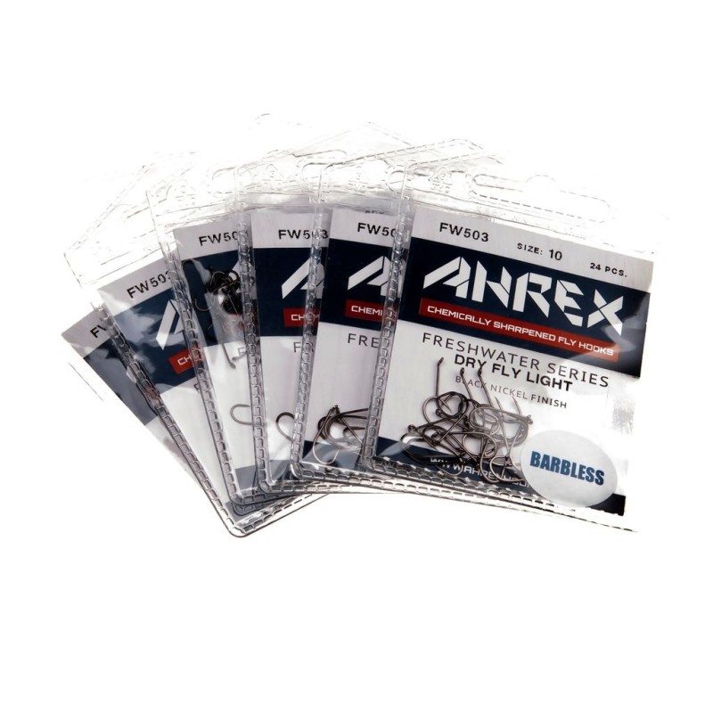 Ahrex FW503 Dry Fly Light Barbless - 24pcs/pk