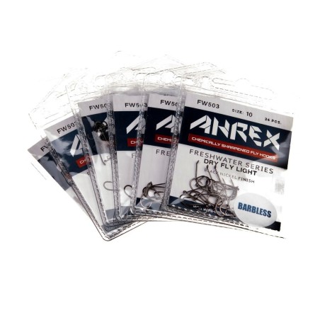 Ahrex FW503 Dry Fly Light Barbless - 24pcs/pk