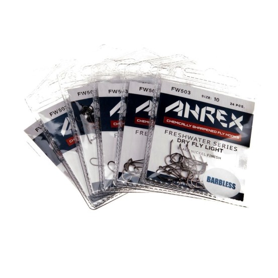 Ahrex FW503 Dry Fly Light Barbless - 24pcs/pk