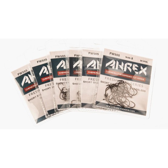 Ahrex FW505 Short Shank Dry Barbless - 24pcs/pk