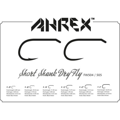 Ahrex FW505 Short Shank Dry Barbless - 24pcs/pk