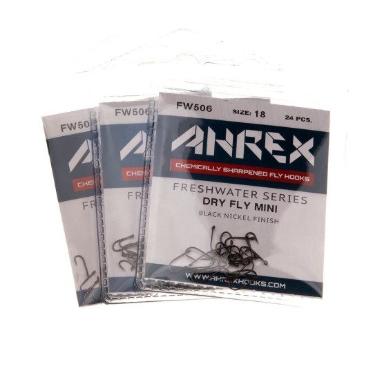 Ahrex FW506 Dry Fly Mini Hook Barbed - 24pcs/pk