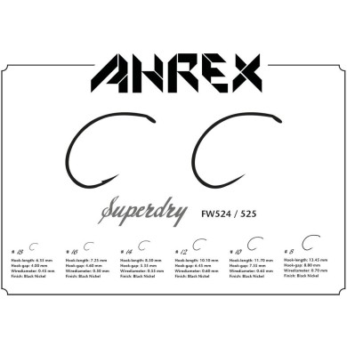 Ahrex FW525 Super Dry Barbless - 24pcs/pk