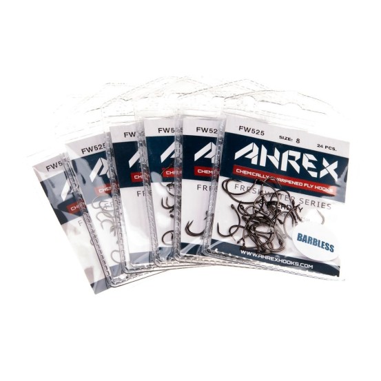 Ahrex FW525 Super Dry Barbless - 24pcs/pk
