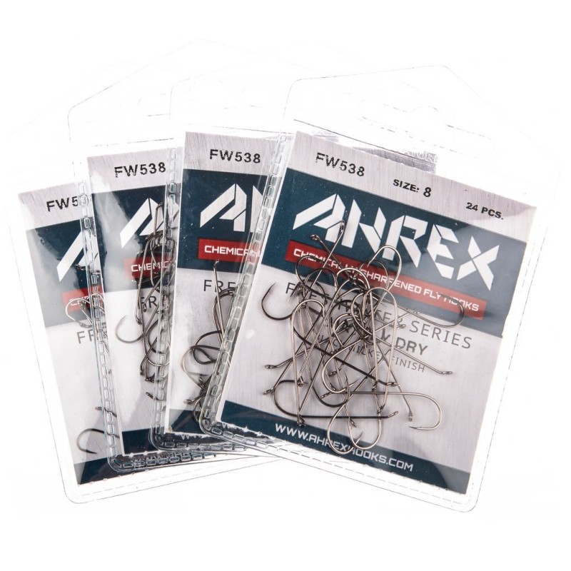 Ahrex FW538 Mayfly Dry Barbed - 24pcs/pk