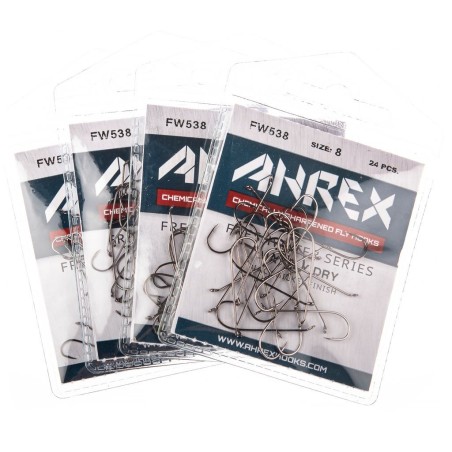 Ahrex FW538 Mayfly Dry Barbed - 24pcs/pk