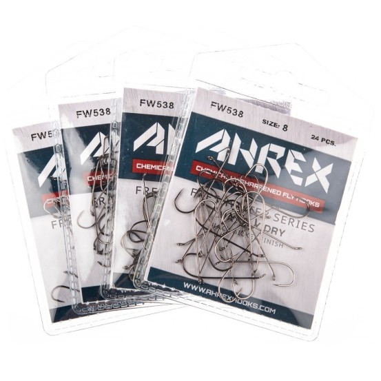 Ahrex FW538 Mayfly Dry Barbed - 24pcs/pk