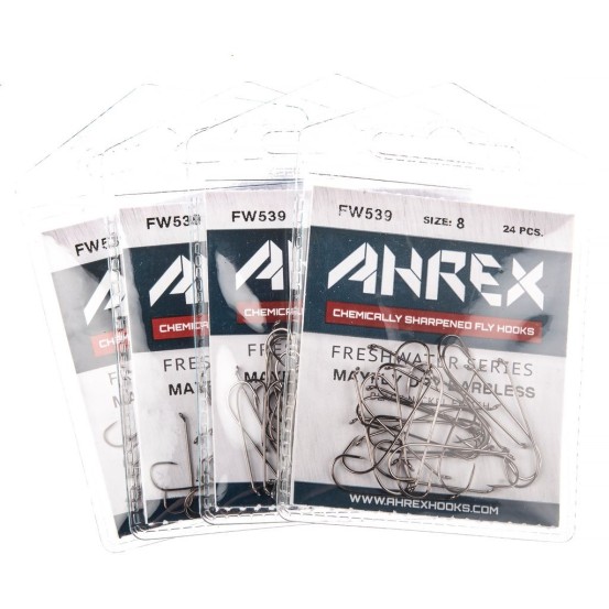 Ahrex FW539 Mayfly Dry Barbless - 24pcs/pk