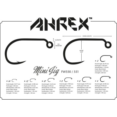 Ahrex FW551 Mini Jig Barbless - 24pcs/pk