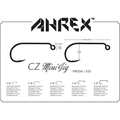 Ahrex FW554 CZ Mini Jig Barbed - 24pcs/pk