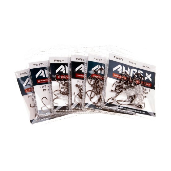 Ahrex FW571 Dry Long Barbless - 24pcs/pk