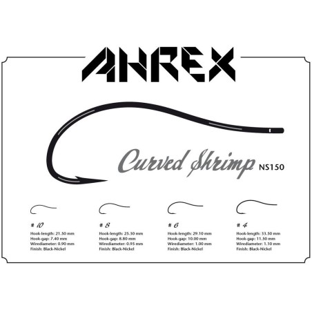 Ahrex NS150 Curved Shrimp - 18pcs/pk
