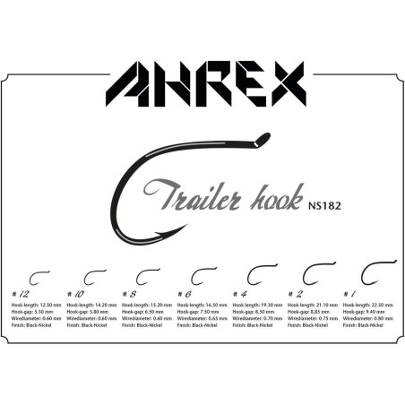Ahrex NS182 Trailer Hook - 18pcs/pk