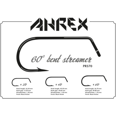 Ahrex PR370 60 Degree Bent Streamer - 8pcs/pk