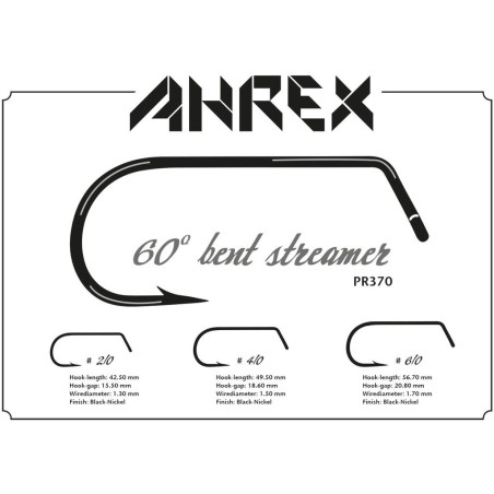 Ahrex PR370 60 Degree Bent Streamer - 8pcs/pk