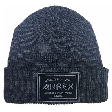 Ahrex Ribbed Knit Woven Patch Beanie Ahrex Ribbed Knit Woven Patch Beanie