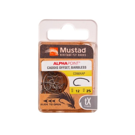 Mustad Heritage CO68X Barbless Egg/Caddis - 25pcs/pk